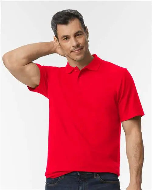 Gildan 64800 Softstyle® Pique Polo - Red