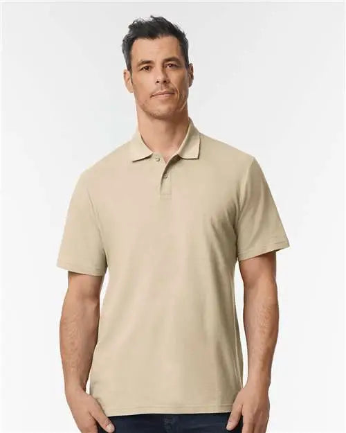 Gildan 64800 Softstyle® Pique Polo - Sand