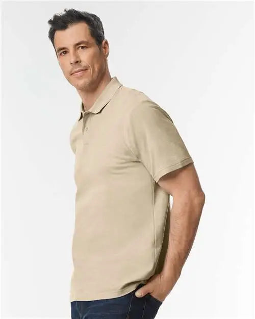 Gildan 64800 Softstyle® Pique Polo - Sand