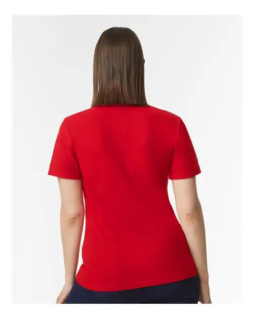 Gildan 64800l Softstyle® Women’s Pique Polo - Red