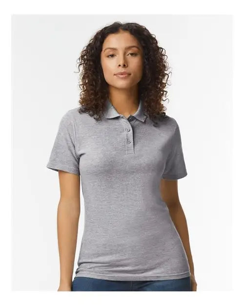 Gildan 64800l Softstyle® Women’s Pique Polo - Sport Grey