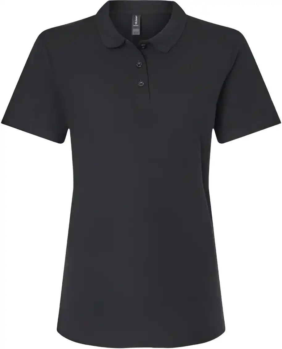 Gildan 64800l Softstyle Women’s Pique Polo Black