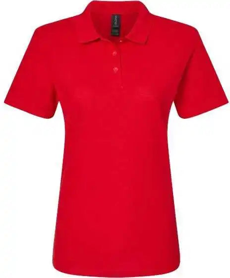 Gildan 64800l Softstyle Women’s Pique Polo - Cherry Red