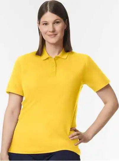 Gildan 64800l Softstyle Women’s Pique Polo Daisy