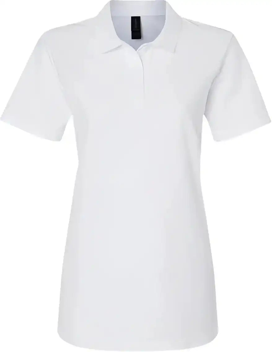 Gildan 64800l Softstyle Women’s Pique Polo White