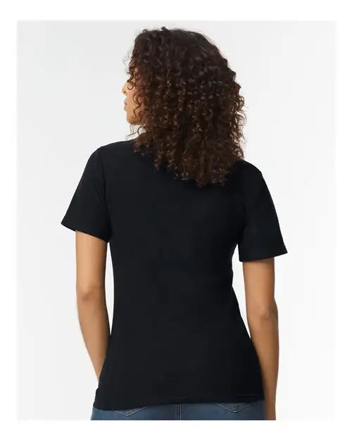 Gildan 64800l Softstyleâ Women’s Pique Polo - Black