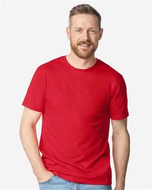 Gildan 64plsma Unisex Softstyle Plasma Print T-shirt - Red - Adult s