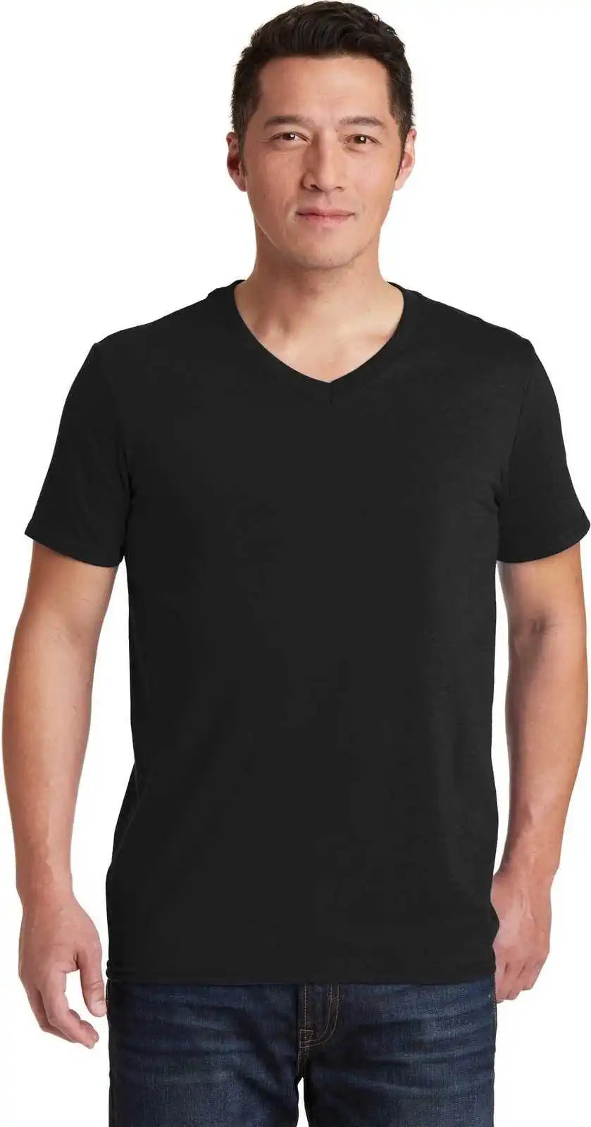 Gildan 64v00 Softstyle v Neck t Shirt Black