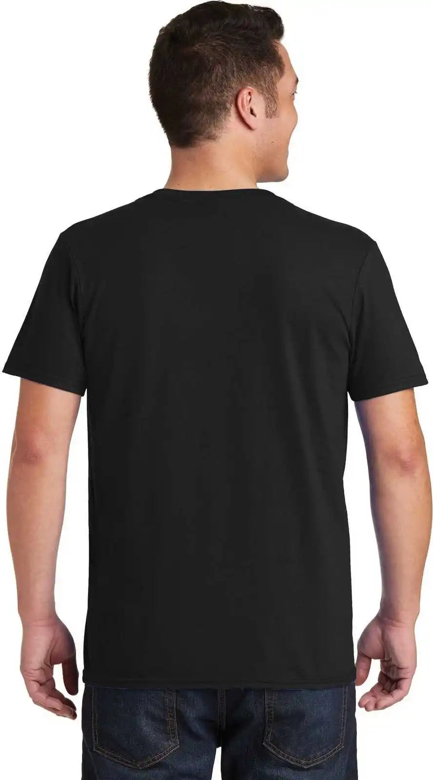 Gildan 64v00 Softstyle v Neck t Shirt Black