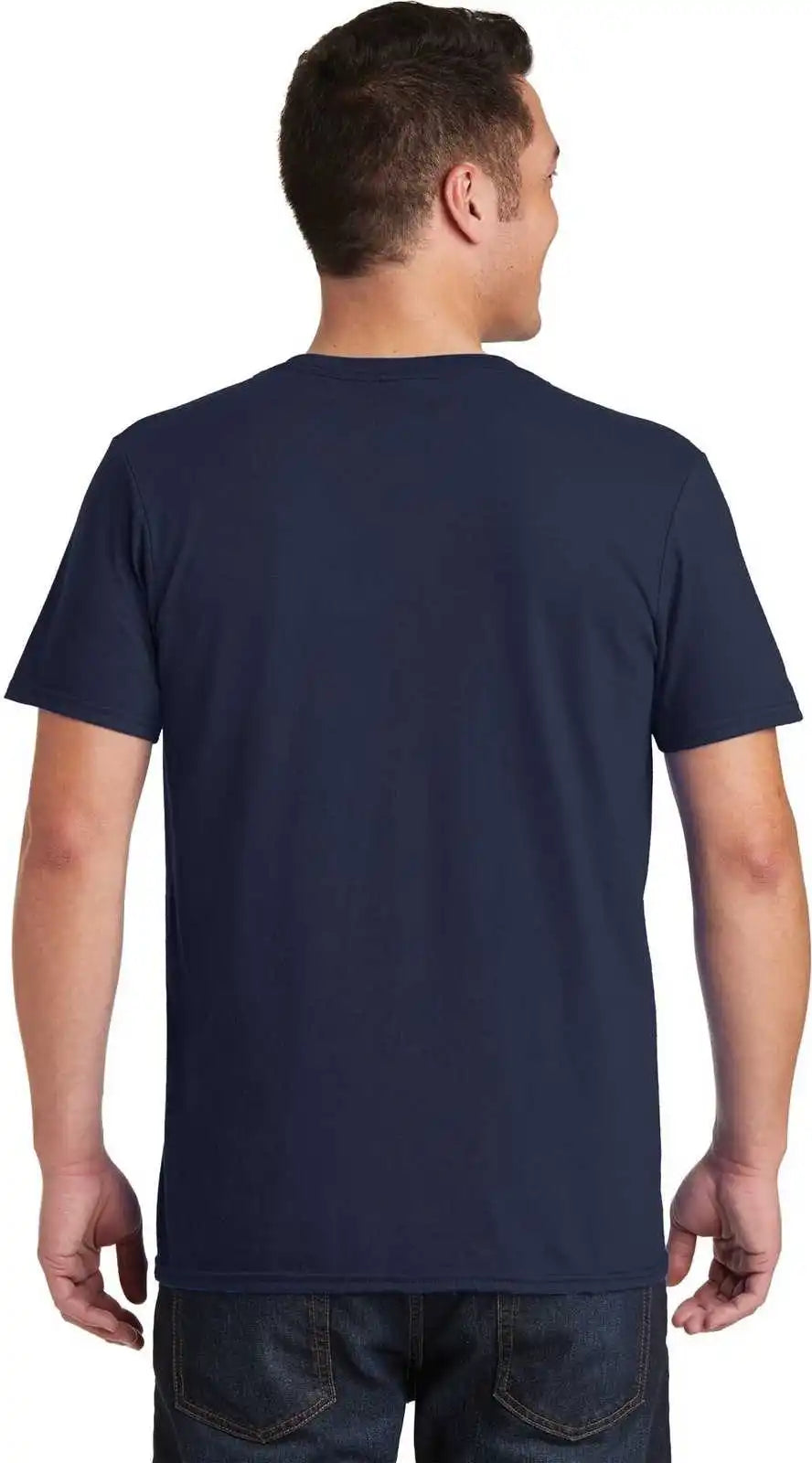 Gildan 64v00 Softstyle v Neck t Shirt Navy