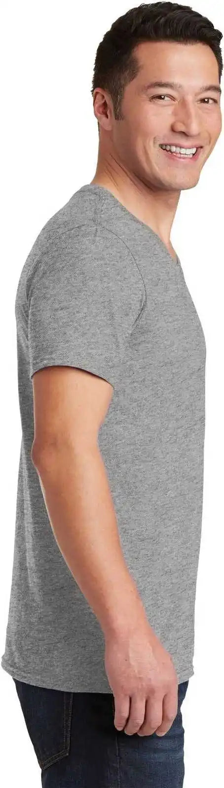 Gildan 64v00 Softstyle v Neck t Shirt Sport Gray