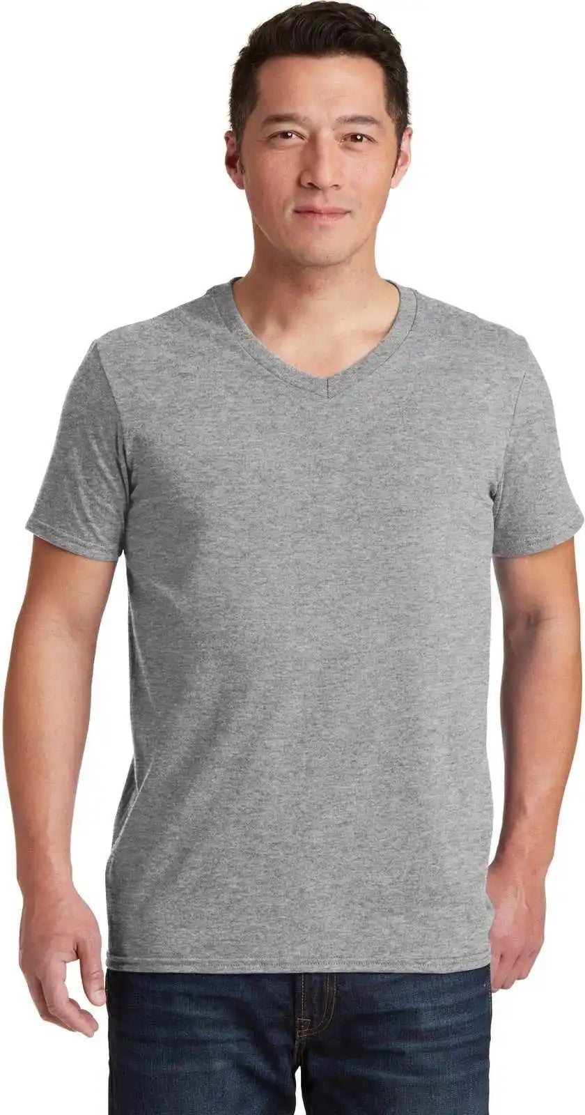 Gildan 64v00 Softstyle v Neck t Shirt Sport Gray