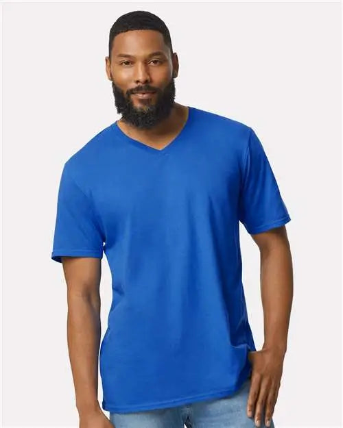 Gildan 64v00 Softstyleâ V-neck T-shirt - Royal