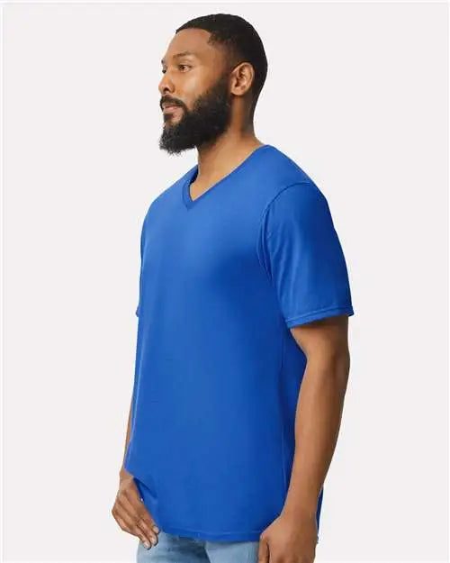 Gildan 64v00 Softstyleâ V-neck T-shirt - Royal
