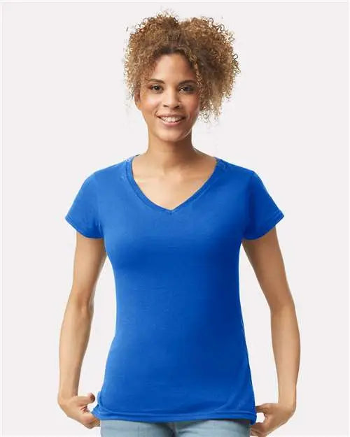 Gildan 64v00l Softstyle® Women’s V-neck T-shirt - Royal