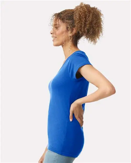Gildan 64v00l Softstyle® Women’s V-neck T-shirt - Royal