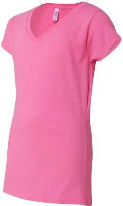 Gildan 64v00l Softstyle Womens v Neck t Shirt Azalea