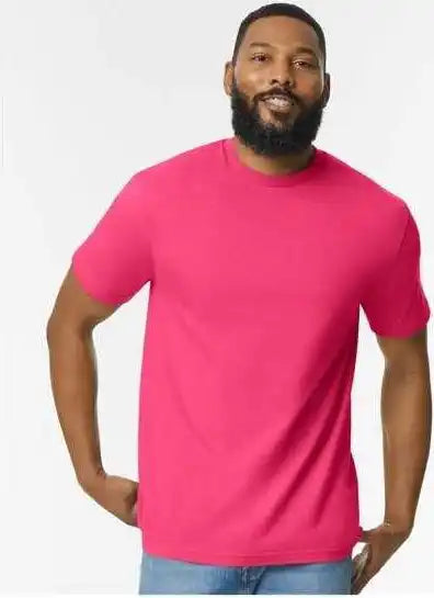 Gildan 65000 Softstyle Midweight t Shirt Heliconia