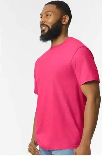 Gildan 65000 Softstyle Midweight t Shirt Heliconia