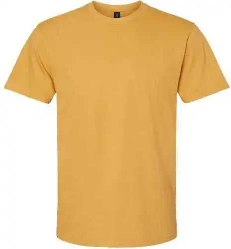 Gildan 65000 Softstyle Midweight t Shirt Mustard