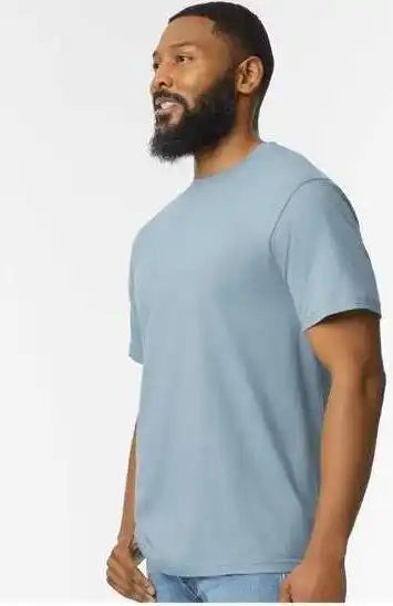 Gildan 65000 Softstyle Midweight t Shirt Stone Blue
