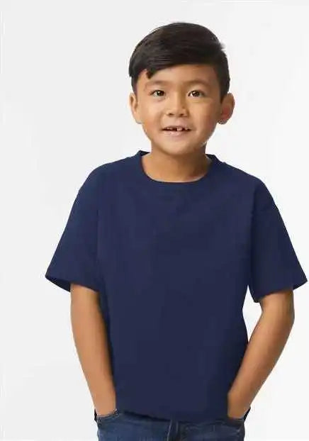 Gildan 65000b Softstyle Youth Midweight t Shirt Navy