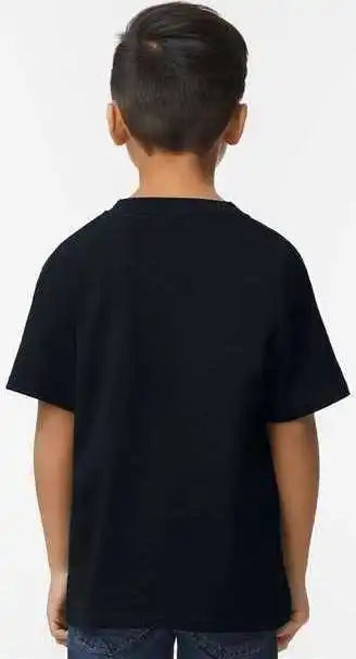 Gildan 65000b Softstyle Youth Midweight t Shirt Pitch Black