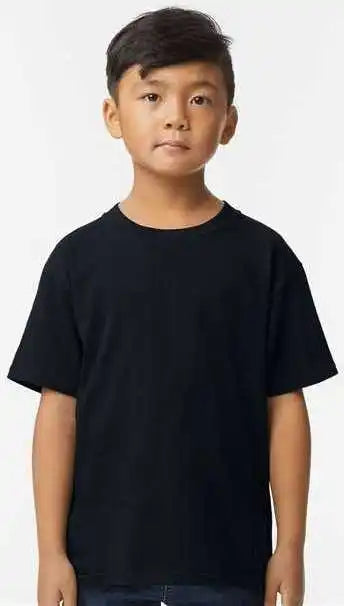 Gildan 65000b Softstyle Youth Midweight t Shirt Pitch Black