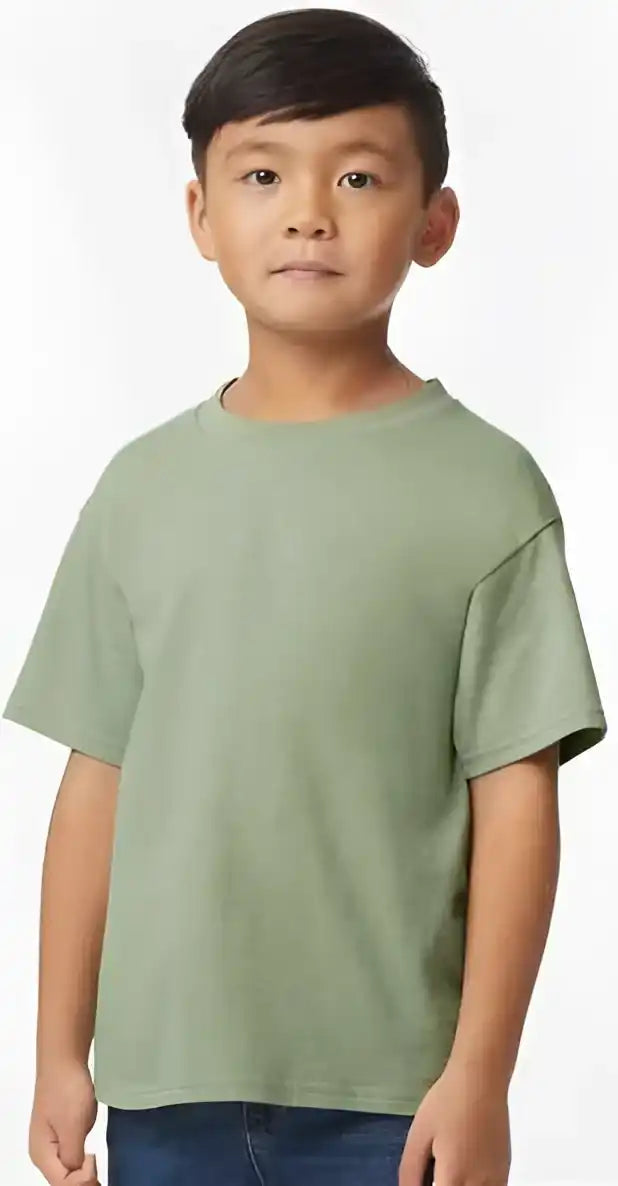 Gildan 65000b Softstyle Youth Midweight t Shirt Sage