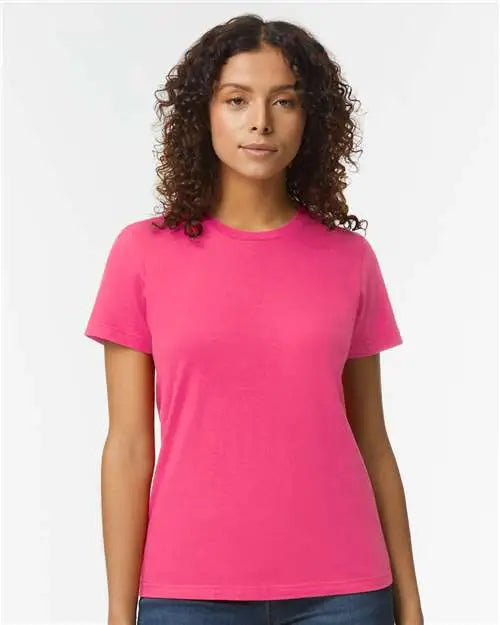 Gildan 65000l Softstyleâ Women’s Midweight T-shirt - Heliconia
