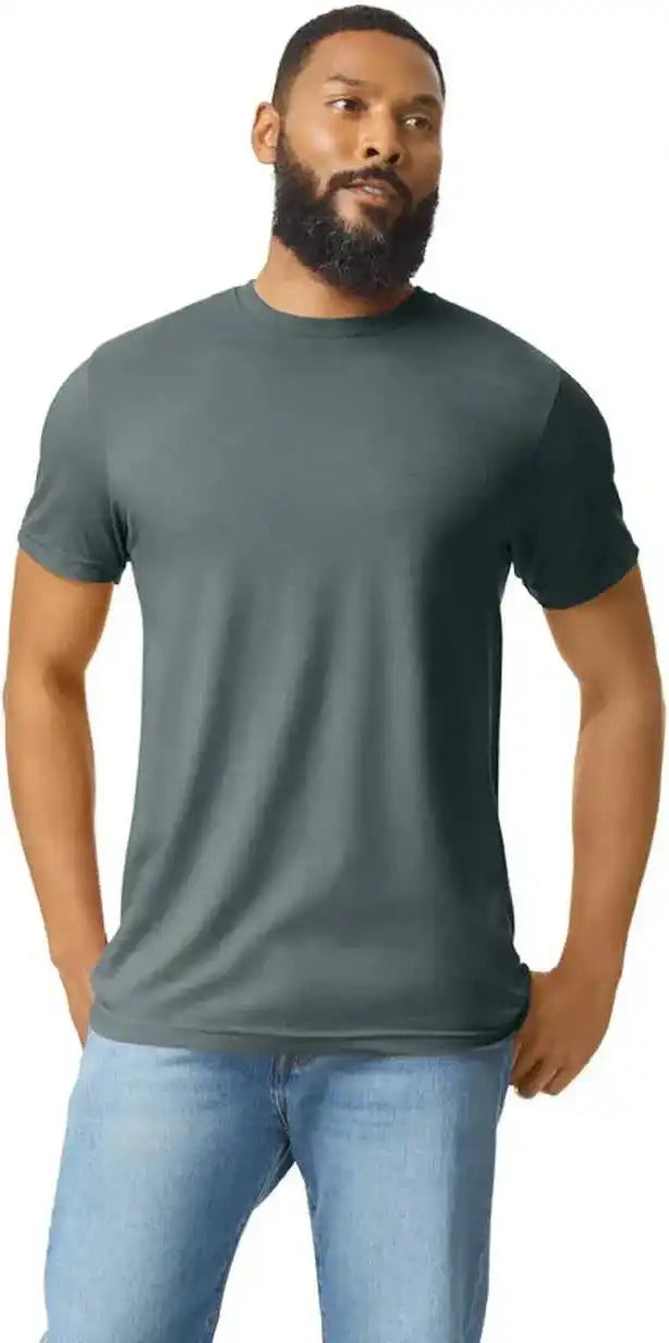 Gildan 67000 Softstyle Cvc T-shirt - Dark Heather