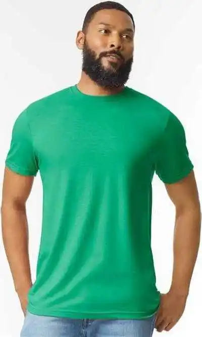 Gildan 67000 Softstyle Cvc t Shirt Kelly Mist