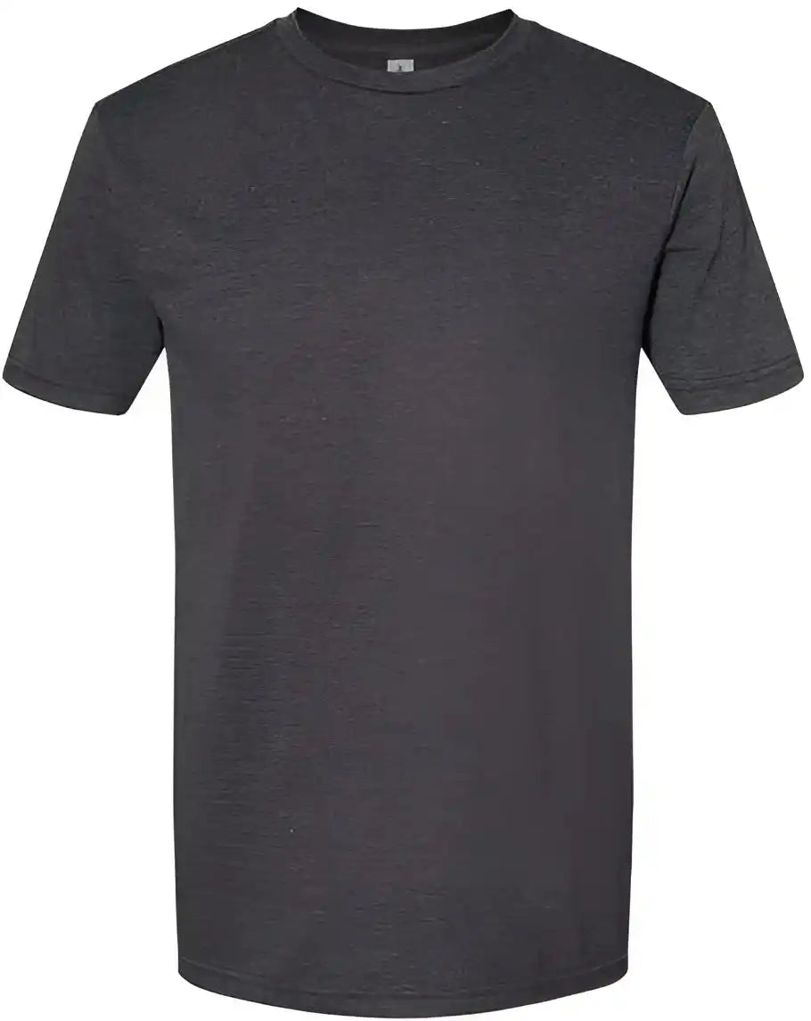 Gildan 67000 Softstyle Cvc t Shirt Pitch Black Mist