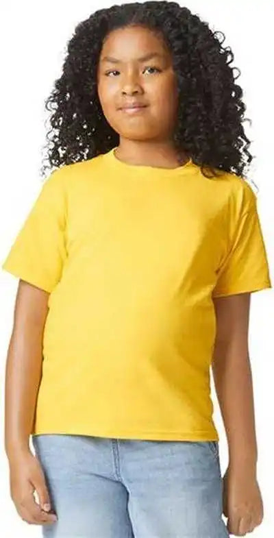 Gildan 67000b Softstyle Youth Cvc T-shirt - Daisy Mist