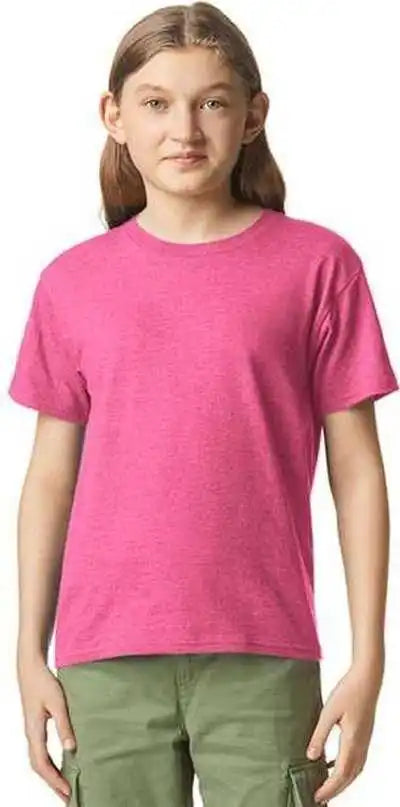Gildan 67000b Softstyle Youth Cvc T-shirt - Pink Lemonade Mist