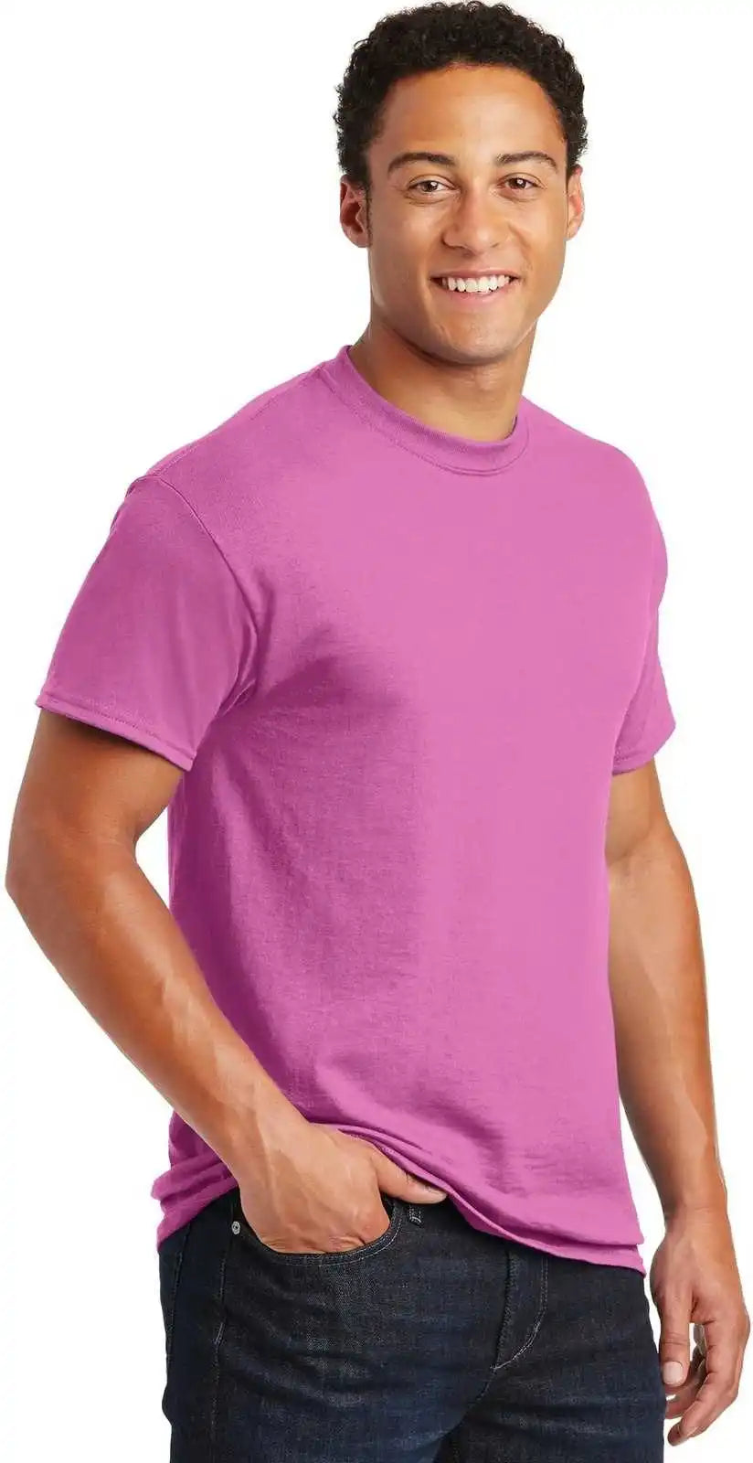 Gildan 8000 Dryblend 50 Cotton/50 Poly t Shirt Azalea