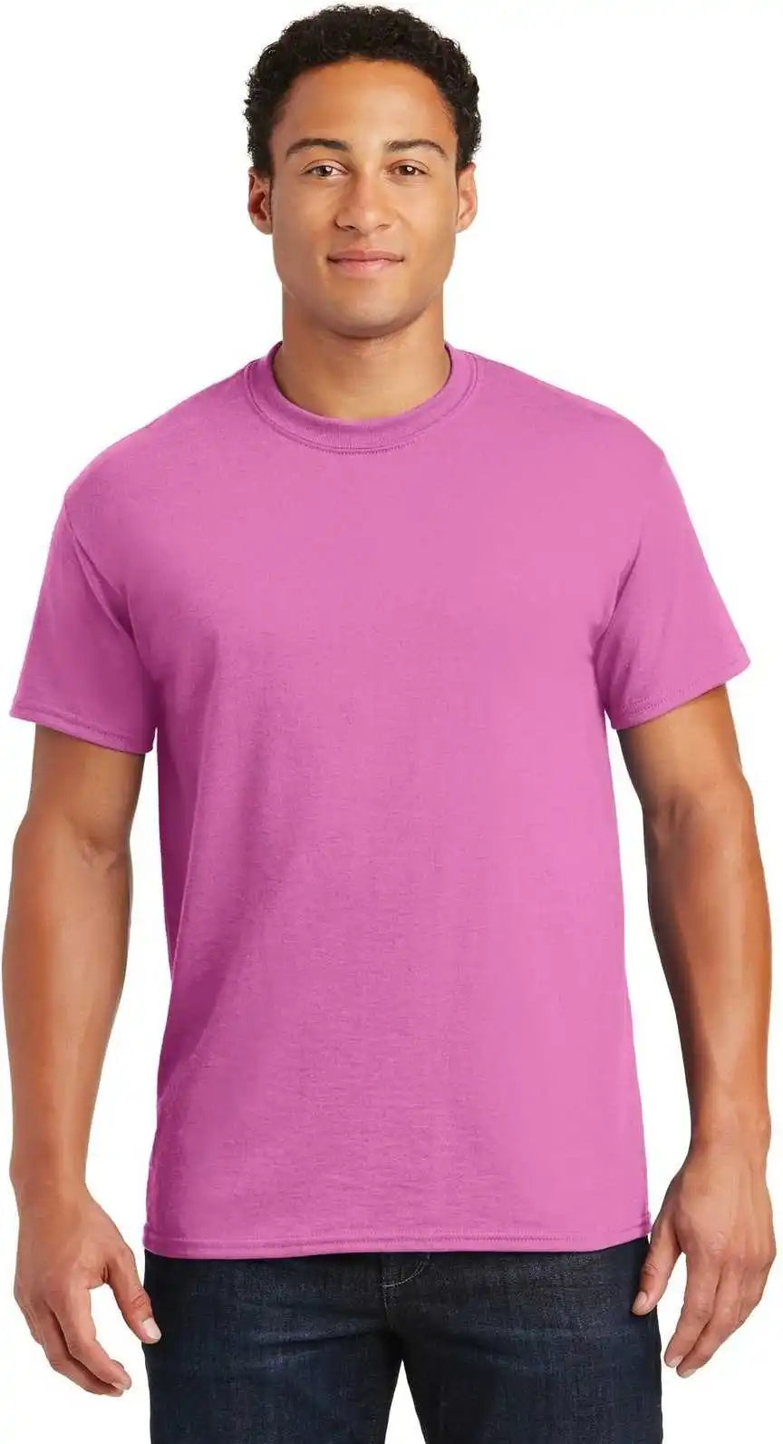 Gildan 8000 Dryblend 50 Cotton/50 Poly T-shirt - Azalea