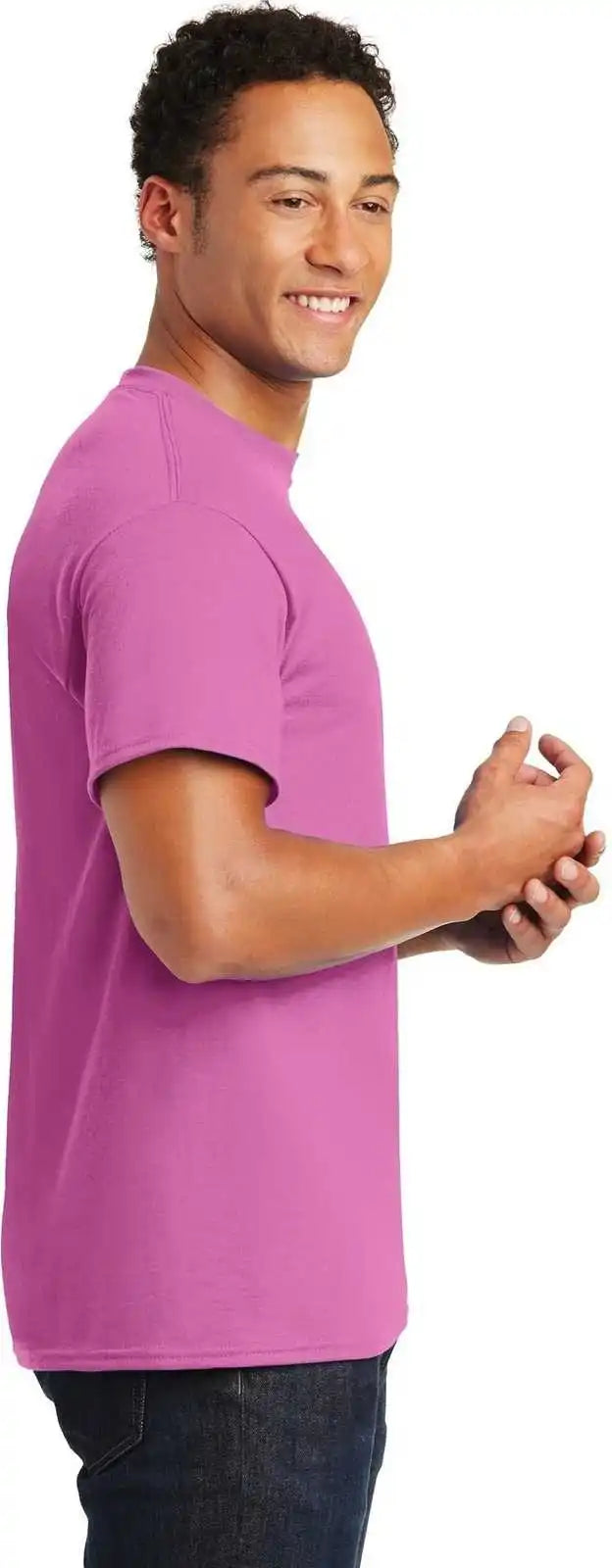 Gildan 8000 Dryblend 50 Cotton/50 Poly t Shirt Azalea