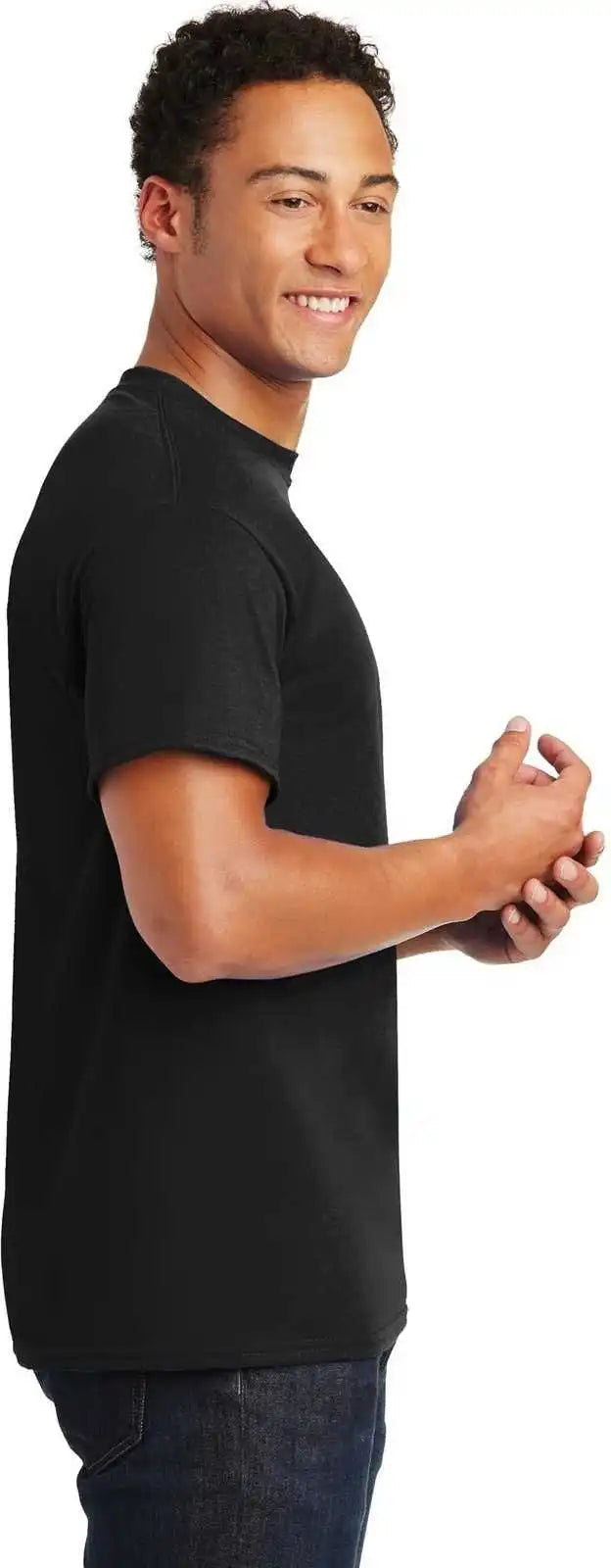 Gildan 8000 Dryblend 50 Cotton/50 Poly T-shirt - Black