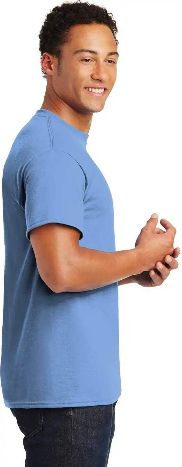 Gildan 8000 Dryblend 50 Cotton/50 Poly t Shirt Carolina Blue