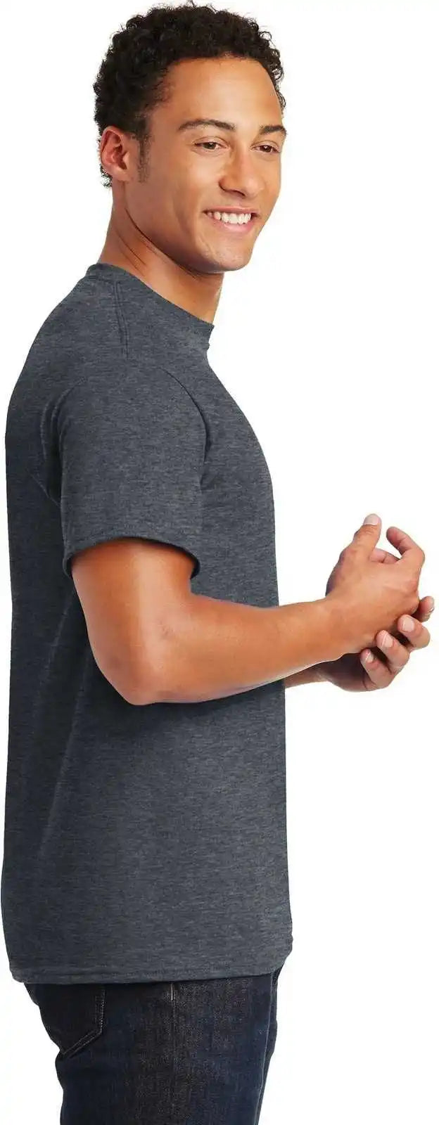 Gildan 8000 Dryblend 50 Cotton/50 Poly t Shirt Dark Heather