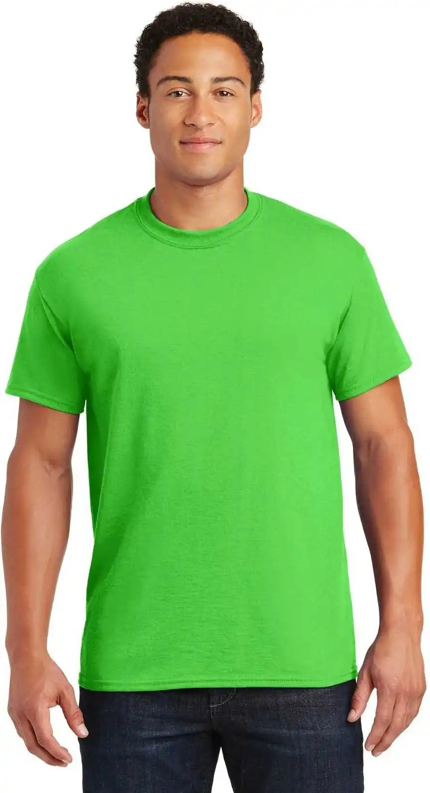 Gildan 8000 Dryblend 50 Cotton/50 Poly t Shirt Electric Green