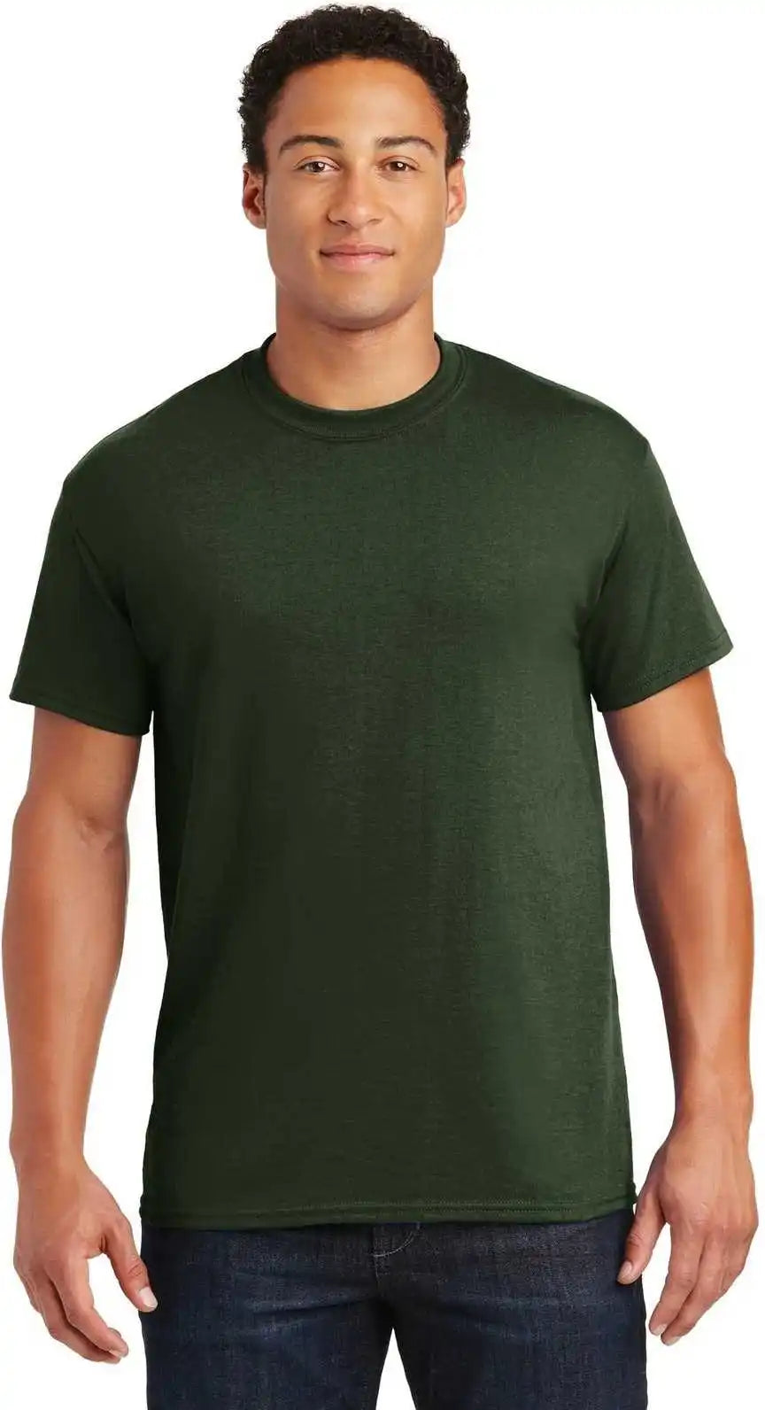 Gildan 8000 Dryblend 50 Cotton/50 Poly T-shirt - Forest