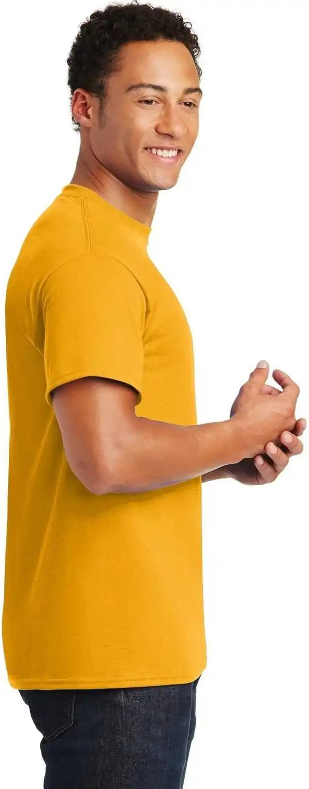 Gildan 8000 Dryblend 50 Cotton/50 Poly t Shirt Gold