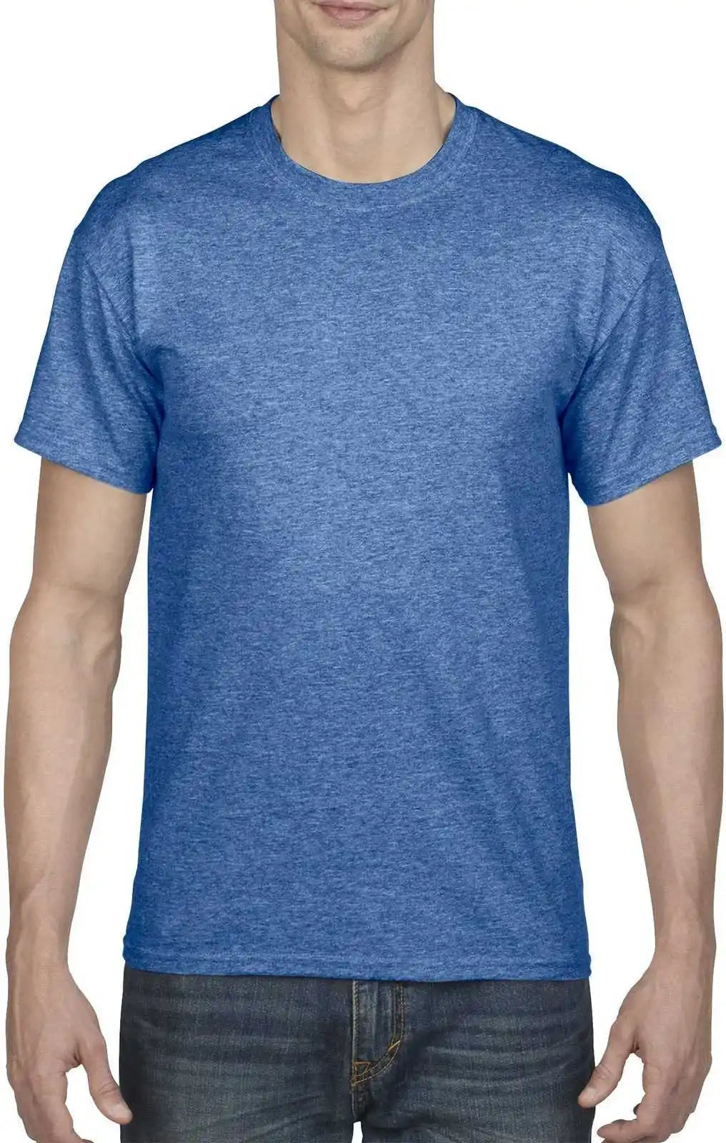 Gildan 8000 Dryblend 50 Cotton/50 Poly T-shirt - Heather Sport Royal