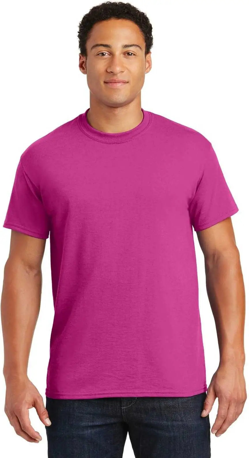 Gildan 8000 Dryblend 50 Cotton/50 Poly T-shirt - Heliconia