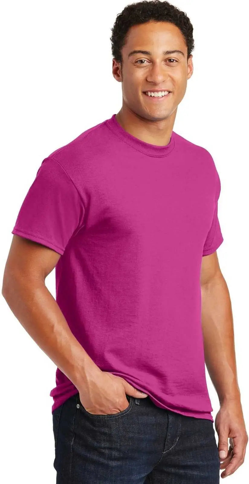 Gildan 8000 Dryblend 50 Cotton/50 Poly T-shirt - Heliconia