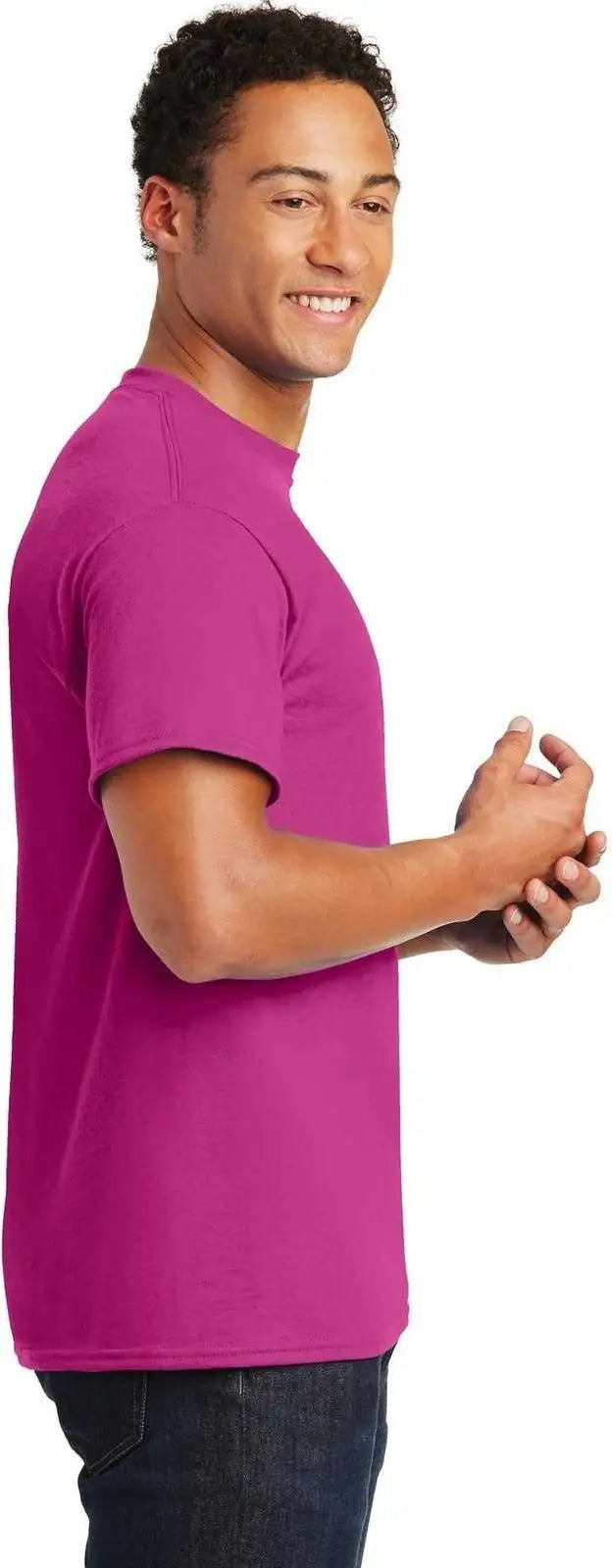 Gildan 8000 Dryblend 50 Cotton/50 Poly T-shirt - Heliconia