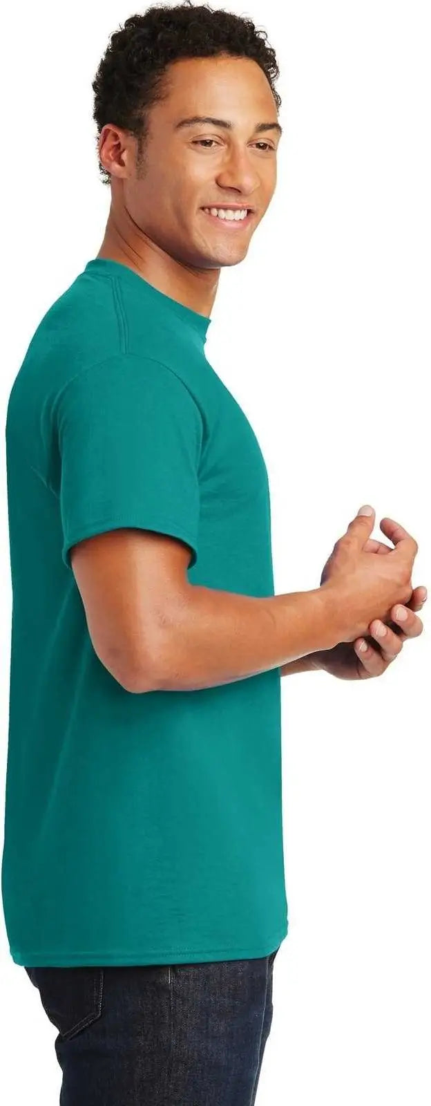 Gildan 8000 Dryblend 50 Cotton/50 Poly T-shirt - Jade Dome