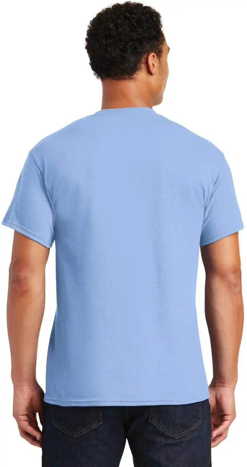 Gildan 8000 Dryblend 50 Cotton/50 Poly t Shirt Light Blue
